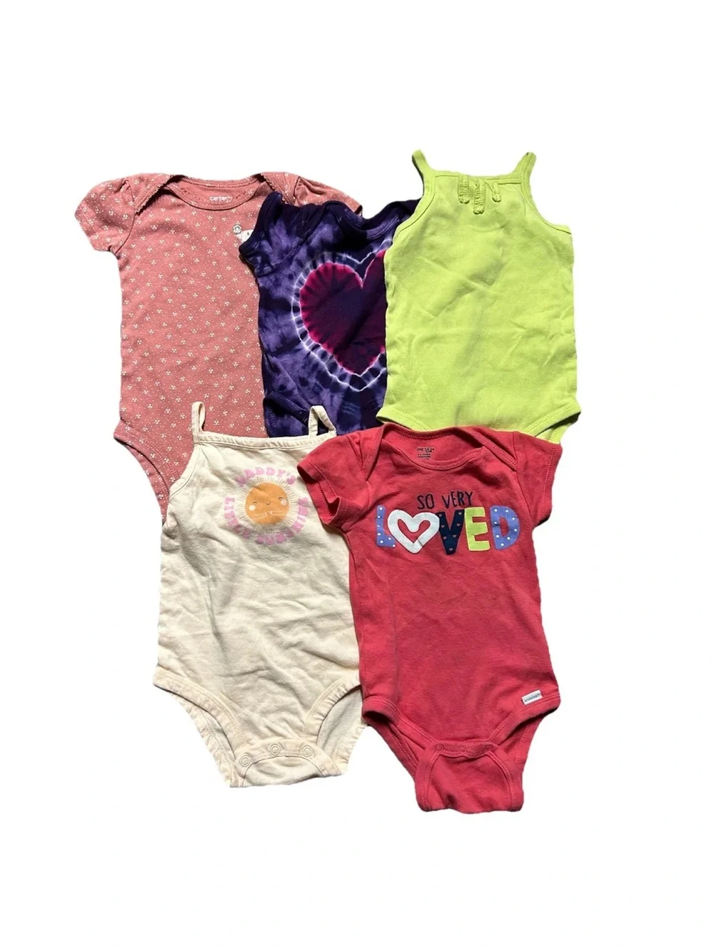 Baby Girl Short Sleeve Tank Top Bodysuits Size 6-9 Months Summer